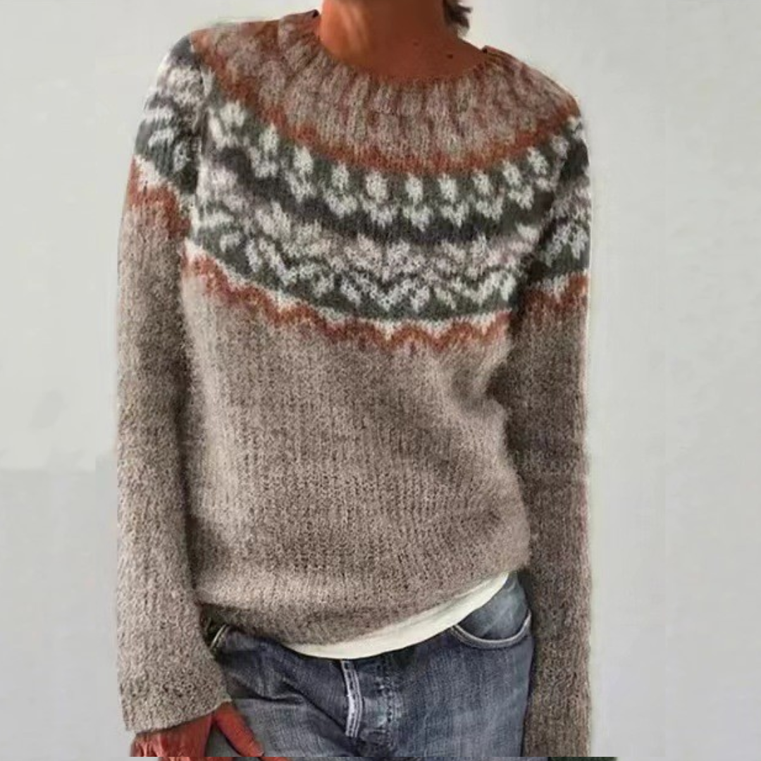 Chloe™ - Patogus Retro Megztinis