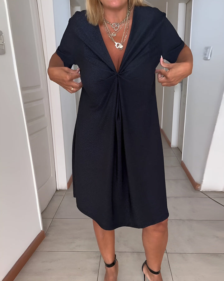 Laurence | V Kaklo Firkli Ši Elegantiška Suknelė