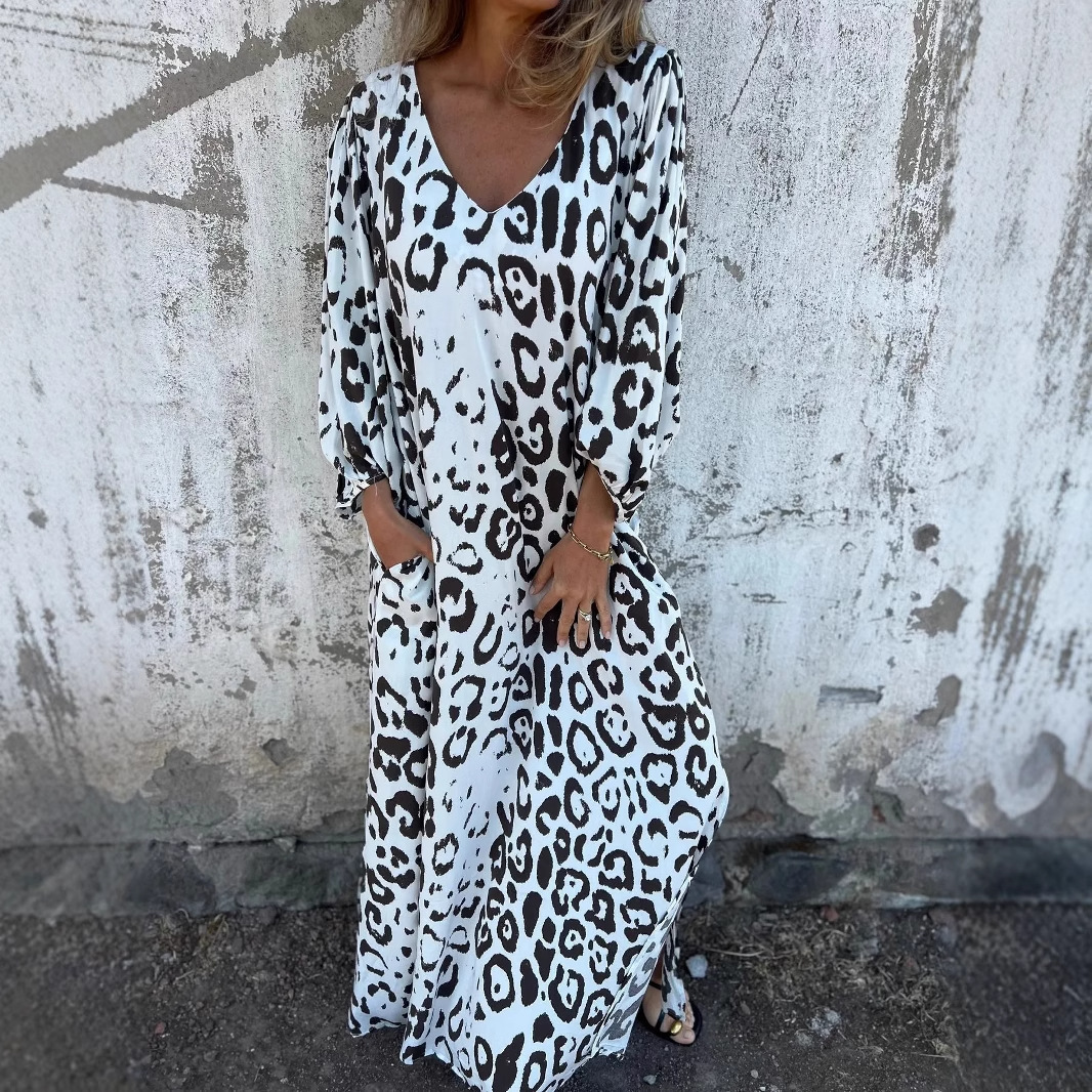 Denise | Leopardo Rašto Suknelė
