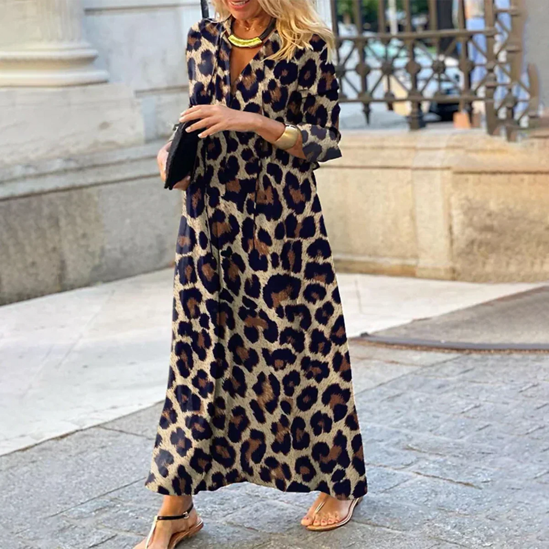 Silvie | Drąsus ir Stilingas Leopardo Suknelė