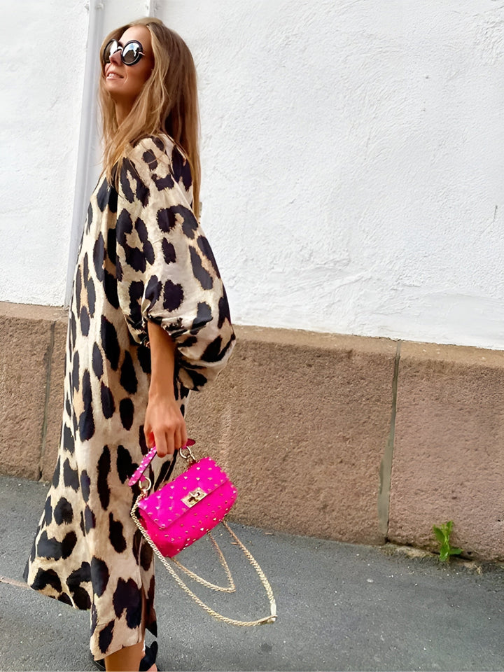 Silvie | Drąsus ir Stilingas Leopardo Suknelė