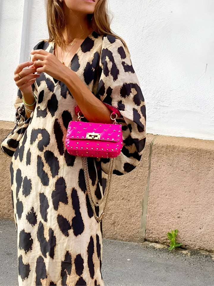 Silvie | Drąsus ir Stilingas Leopardo Suknelė