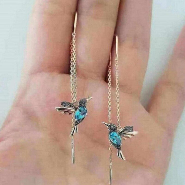 Sharine™ - Elegantiškos auskarai su kolibri